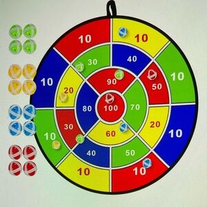 Colorful Dartboard Game Set for Kids and Adults. 29”